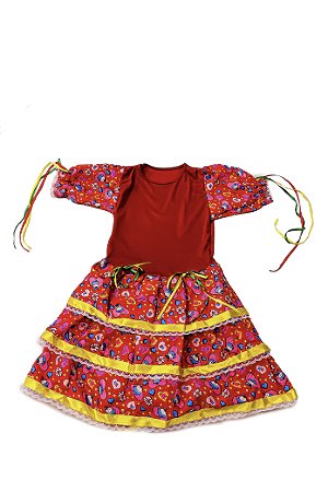 Fantasia Junina Caipira Infantil