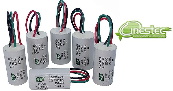 1,3UF +  2,2UF X 400V  CAPACITOR DE PARTIDA