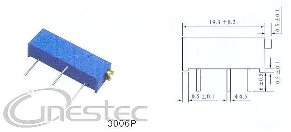 1K TRIMPOT 15 VOLTAS 3006P