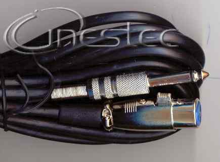 CABO GUITARRA 1P10M X 1CANON F  5m  PRETO