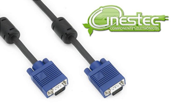 CABO MONITOR VGA DB15HD M X M COM FILTRO 1,5M  PROFISSIONAL