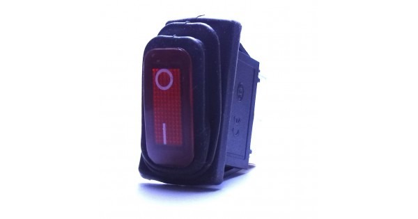 CHAVE GANGORRA A PROVA DAGUA COM NEON 3T 2P 15A X 250V KCD3-101