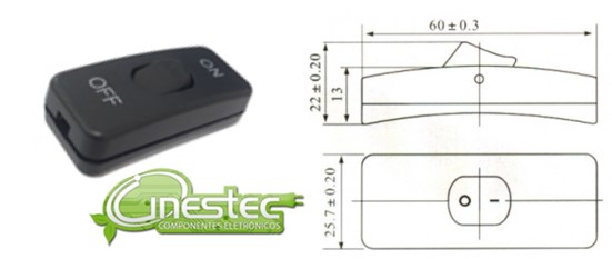 CHAVE MEIO FIO KCD1-1120 PRETO
