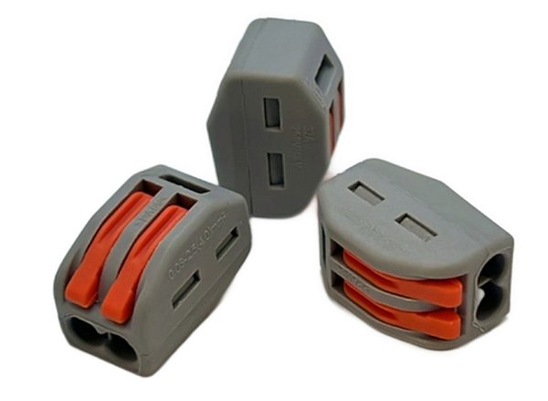 CONECTOR  EMENDA ALAVANCA TIPO WAGO PARA 2 FIOS