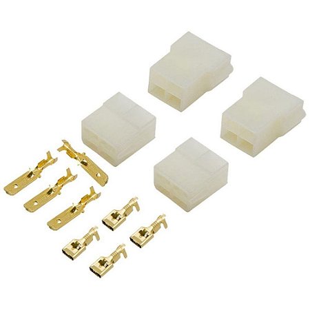 CONECTOR EMENDA MACHO E FEMEA 4 VIAS - FASTON