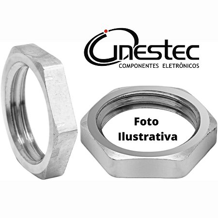 CONTRA PORCA METALICA LATAO NIQUELADO - M20x1,5