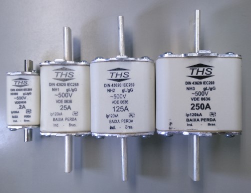FUSIVEL RETARDO NH1 36A 500V GL