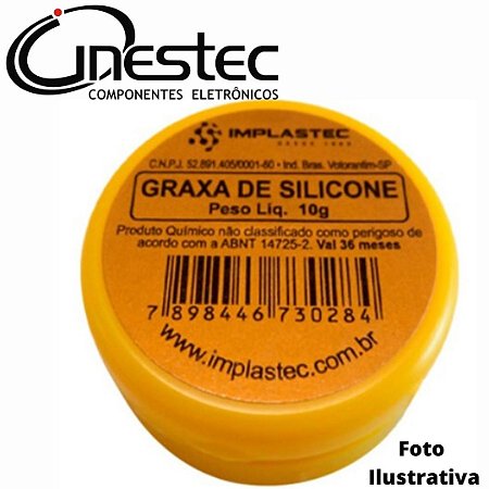 GRAXA DE SILICONE - 10g - POTE IMPLASTEC