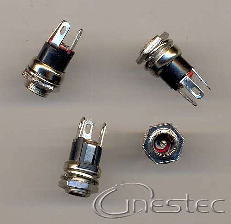 JACK PAINEL J4  2,1MM X 5,5MM 3T COM ROSCA  CHASSI