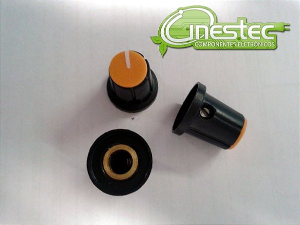 KNOB ROTATIVO PARAFUSO  KP-200-P LARANJA