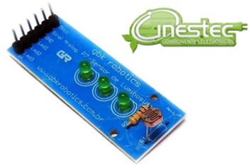 P7 SHIELD MODULO SENSOR DE LUZ COM LDR E LED INTEGRADOR