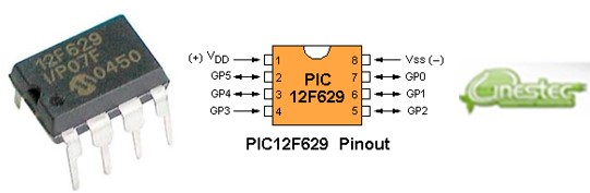 PIC12F629-1/P