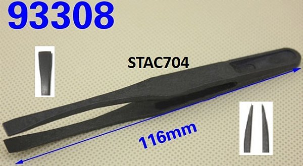 PINCA CONDUTIVA PLASTICA TIPO ESPATULA 6,2MM - 704