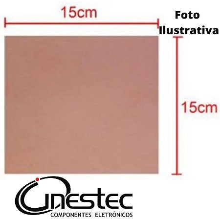 PLACA  15 x 15cm FENOL DUPLA FD