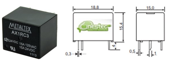 RELE 24V-15A  AX1RC3