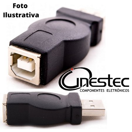 ADAPTADOR USB A MACHO X USB B FEMEA
