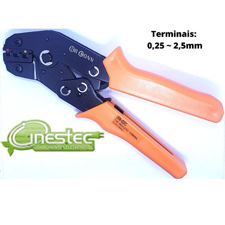 ALICATE PARA CRIMP TERMINAL PRE ISOLADO - SN-02C