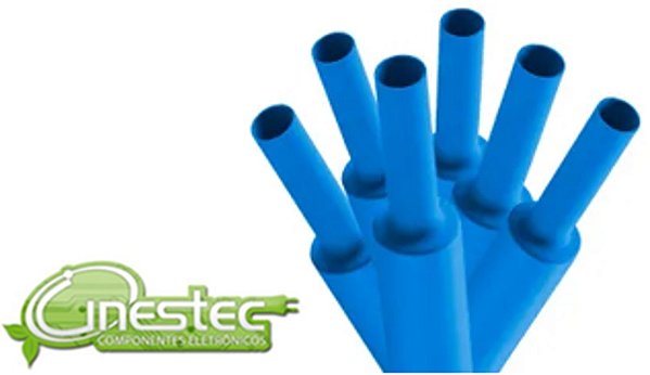 ESPAGUETE TERMORETRATIL 3 (1,5)mm AZUL POR METRO