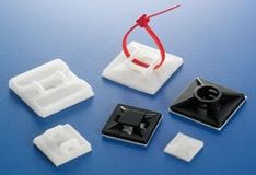 FIXADOR COM BASE ADESIVA 28,6x28,6mm - H = 5,3mm