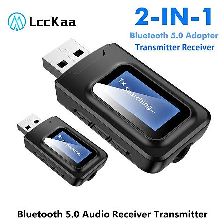 MODULO BLUETOOTH RECEPTOR e TRANSMISSOR 5.0 COM DISPLAY