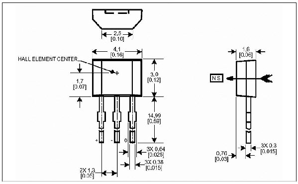 SENSOR HALL - SS41F