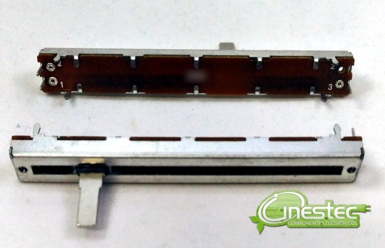 POTENCIOMETRO DESLIZANTE 10KB COM 60MM DE PERCURSO