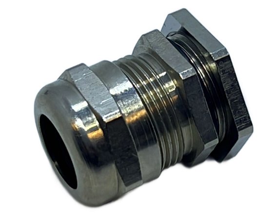 PRENSA CABO METAL PG21 ROSCA CURTA COM CONTRA PORCA