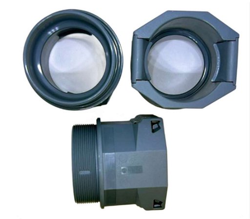 TERMINAÇÃO RETA ENGATE RAPIDO P/ CORRUGADO NW50 - M63 x 1,5 CZ