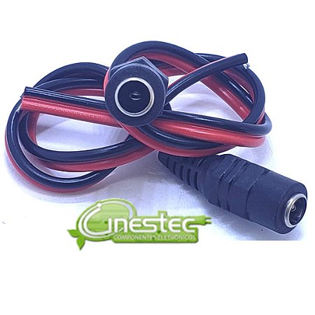CABO RABICHO COM PLUG P4 FEMEA J4 PARA FITA DE LED FONTE