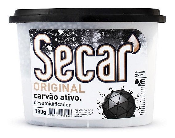Desumidificador Antimofo Guarda-roupa Carvão - Secar - 180g