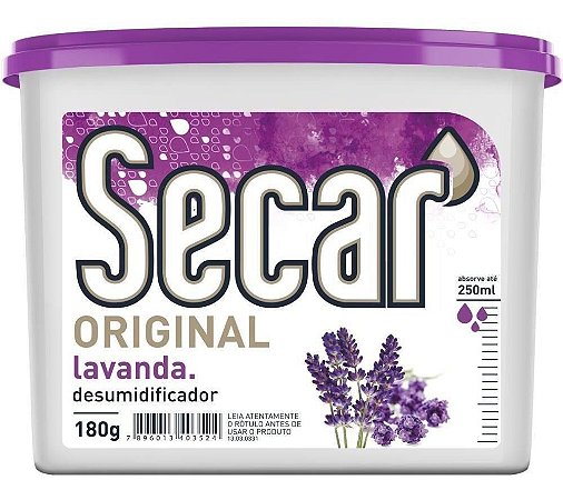Kit C/ 12 Unid. Desumidificador Antimofo Lavanda - Secar - 180g