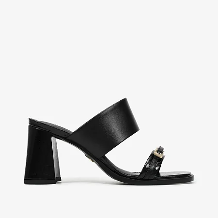 Sandália de Couro/ Tamanco Crocco/ Jorge Bischoff