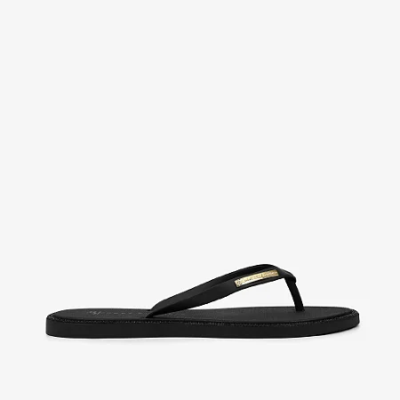 Chinelo Flat Preto/ Jorge Bischoff