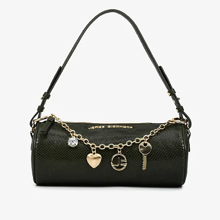 Bolsa Baguete Couro Snake/ Jorge Bischoff
