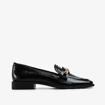 Loafer Preto Couro Verniz/ Jorge Bischoff