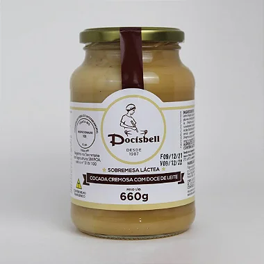 Cocada Cremosa com Doce de Leite