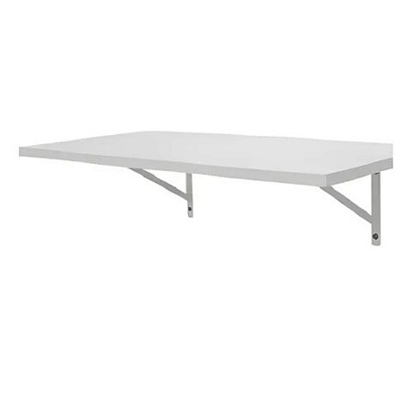 Kit 1 Prateleira Personalizada Branca 33x85 Mão Francesa