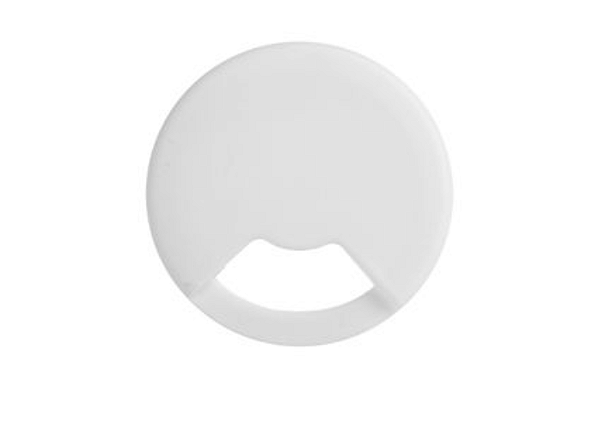 Passa fio redondo branco 59 mm - kit com 10 unidades