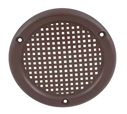 Arejador Respiro Sobrepor Plástico 75mm Marrom 10 unidades