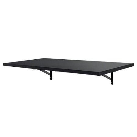 Prateleira Preta Mdf 80x30 Mão Francesa - Decoração