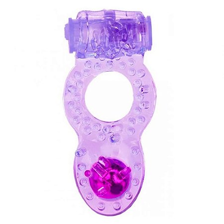Anel Peniano com Vibrador e Pérola Estimuladora - Vip Mix