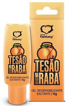 Gel Dessensibilizante e Excitante Tesão na Raba 15g – Cosmético Íntimo | Sexy Fantasy