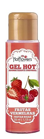 Gel Hot Aromatizante Frutas Vermelhas 35ml – Cosmético Íntimo | Hot Flowers