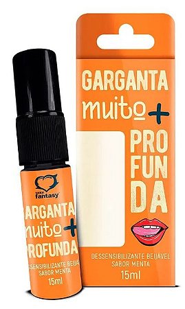 Garganta Muito Mais Profunda Spray Dessensibilizante Beijável Menta 15ml | Sexy Fantasy