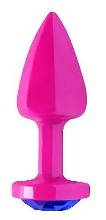 Plug Anal Rosa Com Joia - Diversão Ao Cubo
