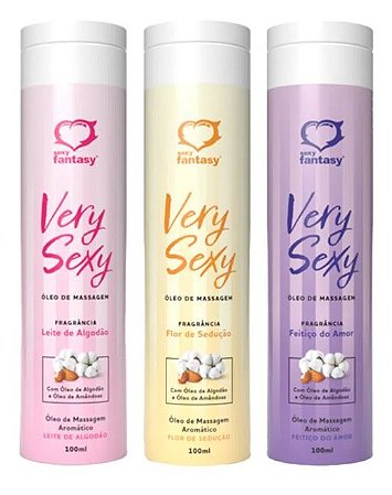 Very Sexy Óleo de Massagem Corporal Aromático 100ml – Cosmético Íntimo | Sexy Fantasy