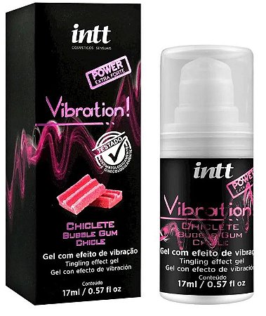 Vibration Gel Excitante que Vibra Sabor Chiclete 17ml – Cosmético Íntimo | Intt