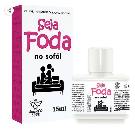Seja Foda no Sofá Gel Excitante Anal 15ml – Cosmético Íntimo | Secret Love