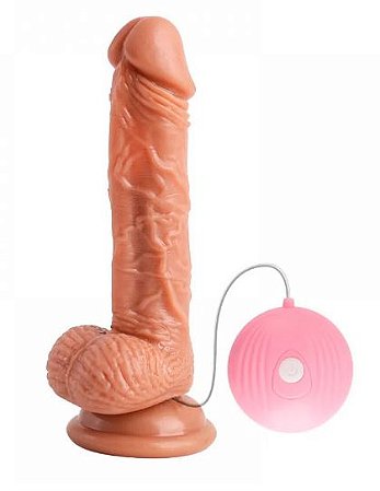 Prótese Realística David Com 10 Modos Vibrações - Vip Mix