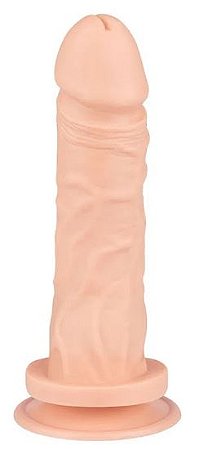 Prótese Realística Maciça com Ventosa e Simulador de Ejaculação 16,5 × 3,6 cm – Acessório Íntimo | Pau Brasil